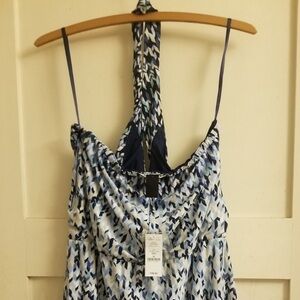 Anne Klein Blue and White Patterned Camisole